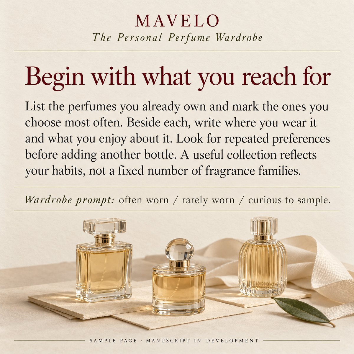 The Personal Perfume Wardrobe