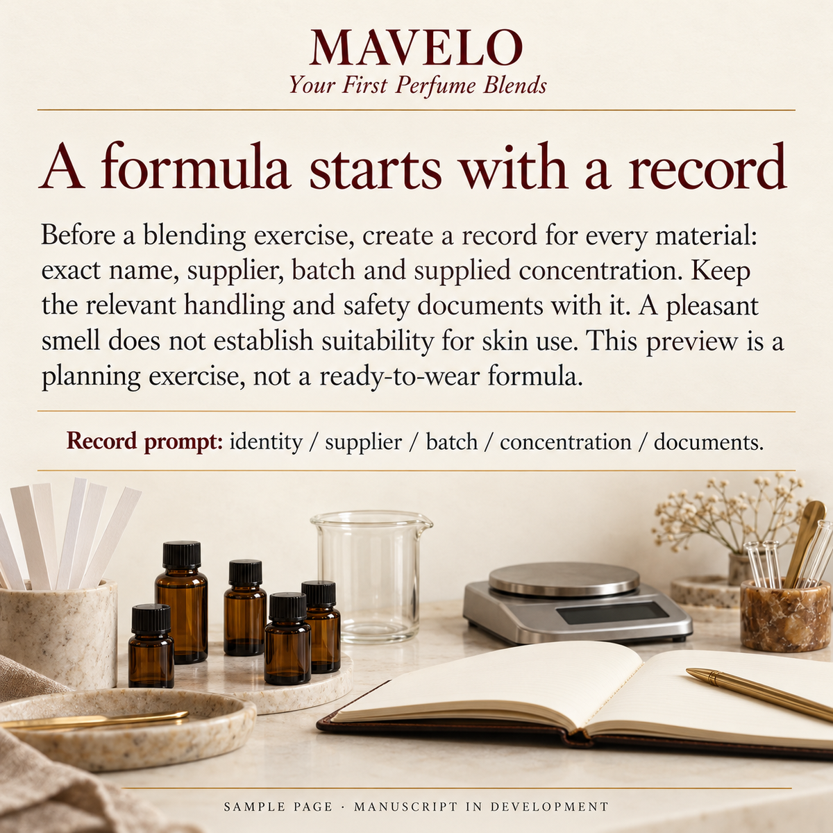 Your First Perfume Blends